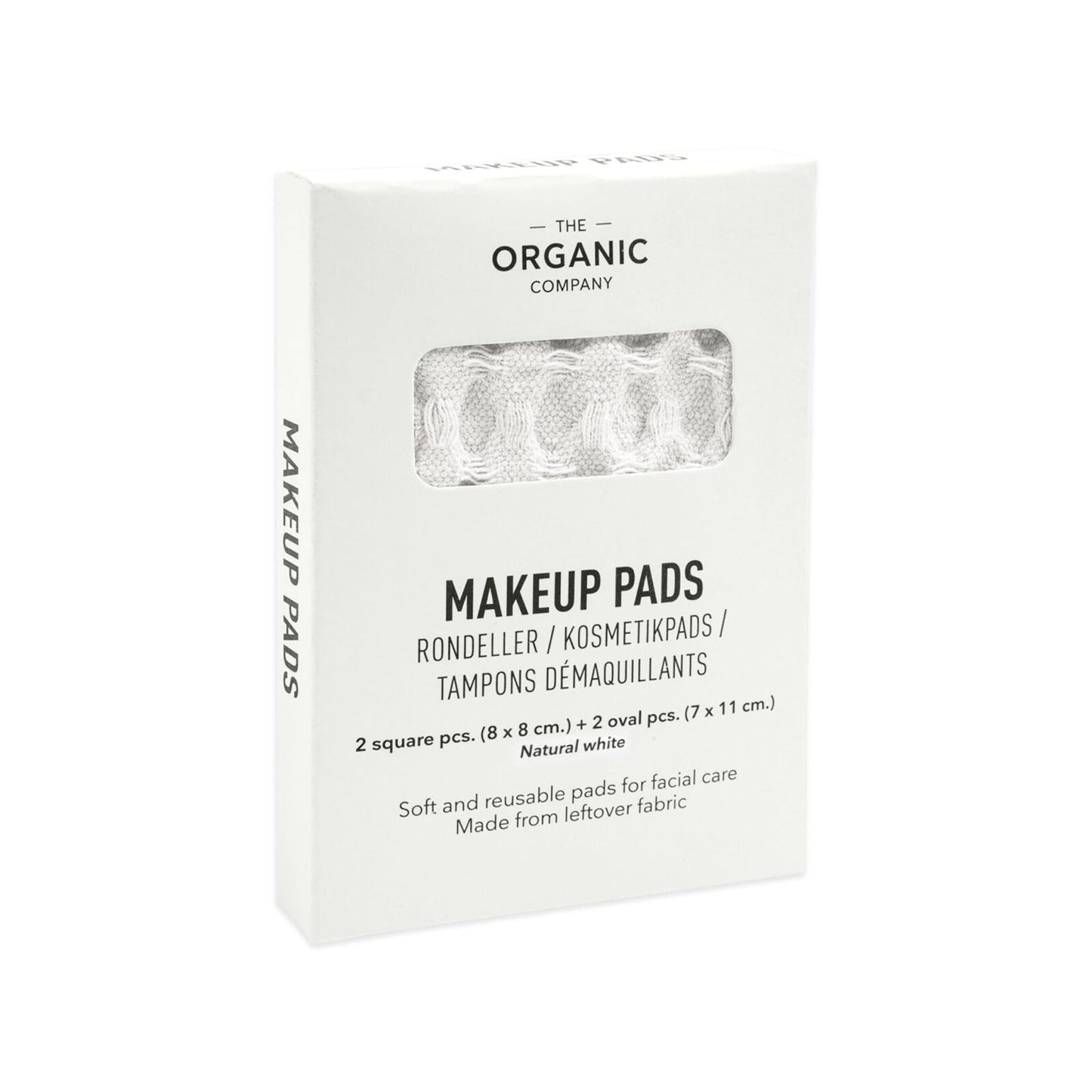 Waffle Make-up Pads natural white