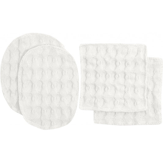 Waffle Make-up Pads natural white