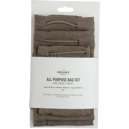 All Purpose Bag Set clay