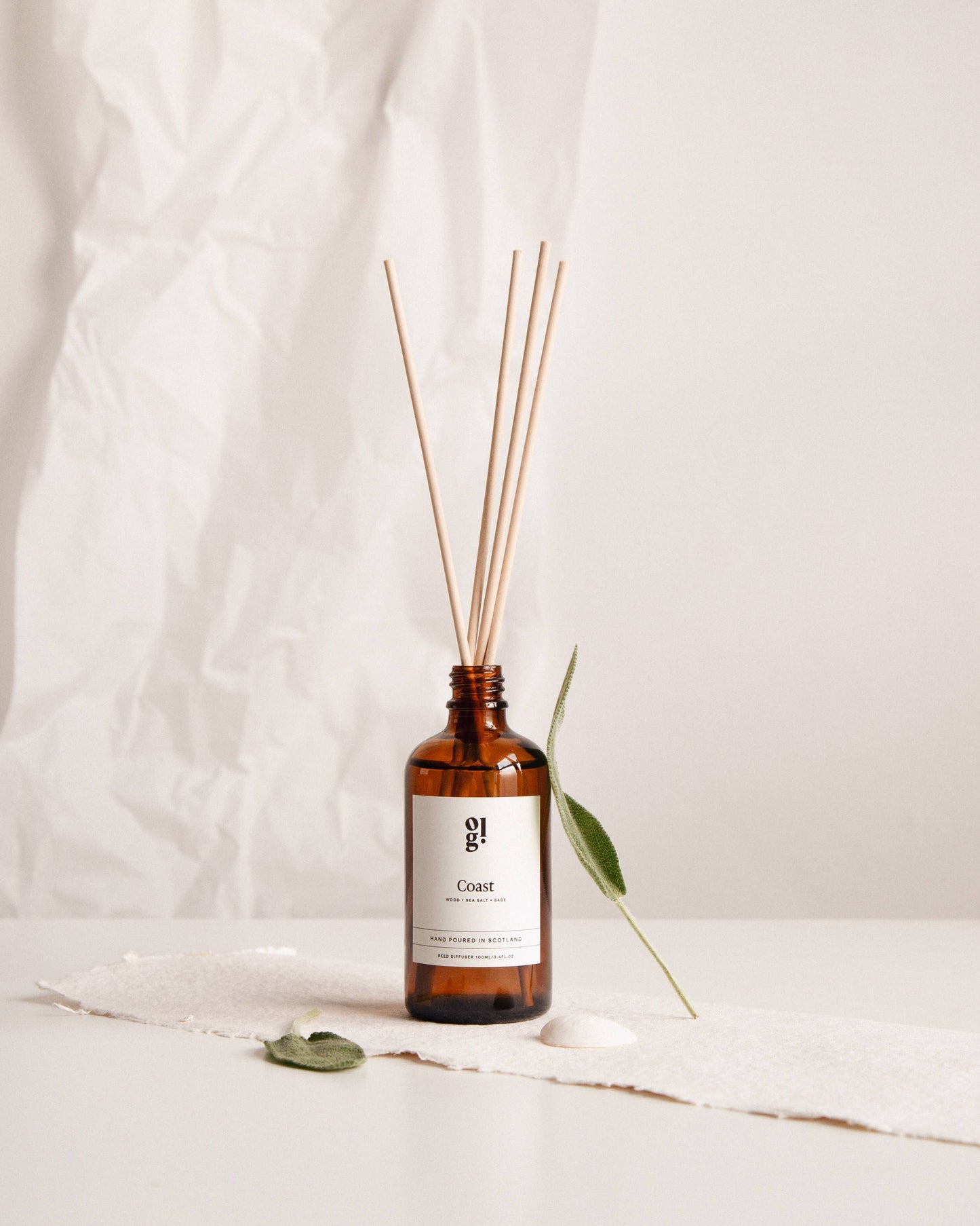 Coast - Wood, Sea Salt & Sage - 100ml Reed Diffuser