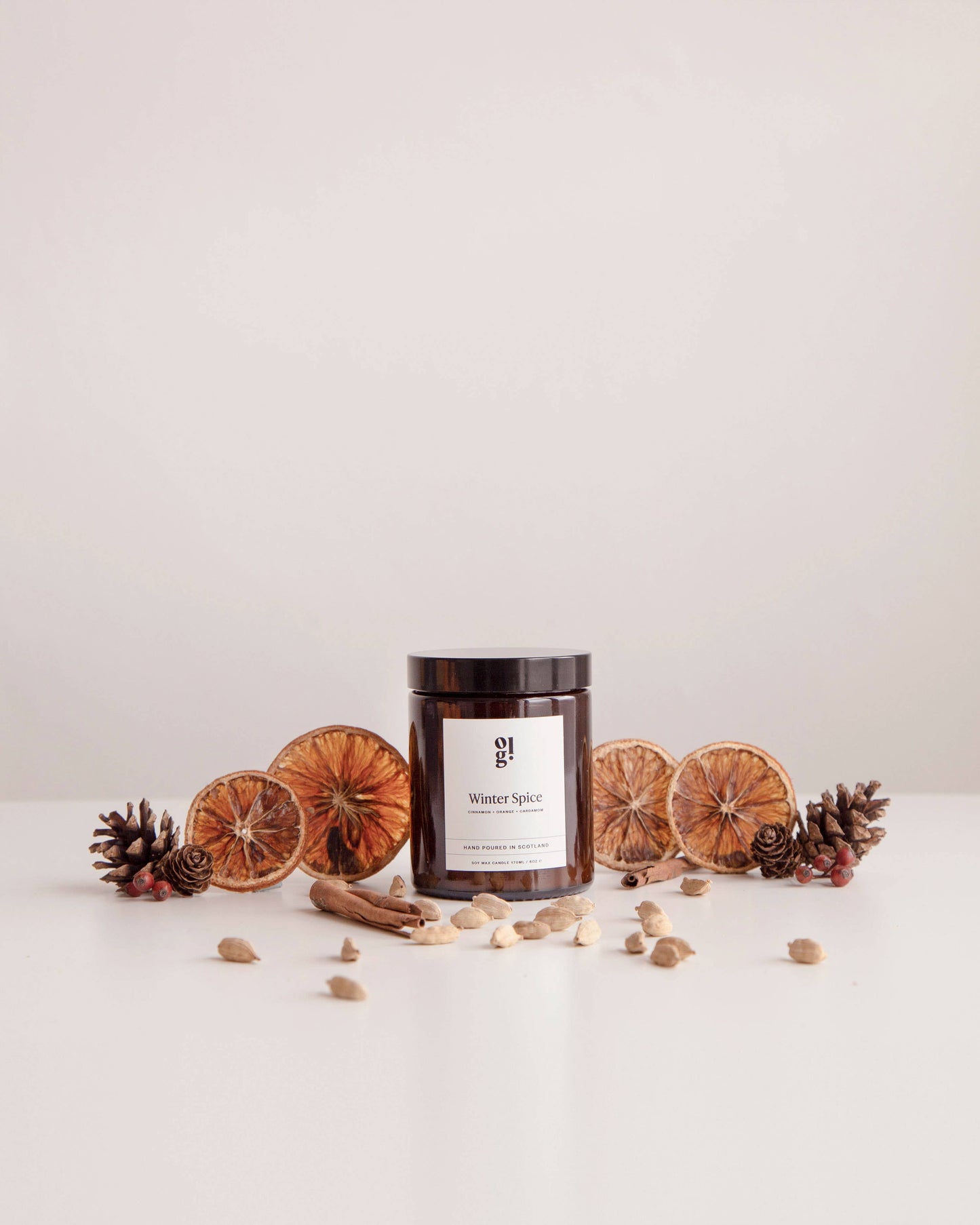 Winter Spice - Cinnamon, Orange Zest & Cardamom - Kerze 180ml